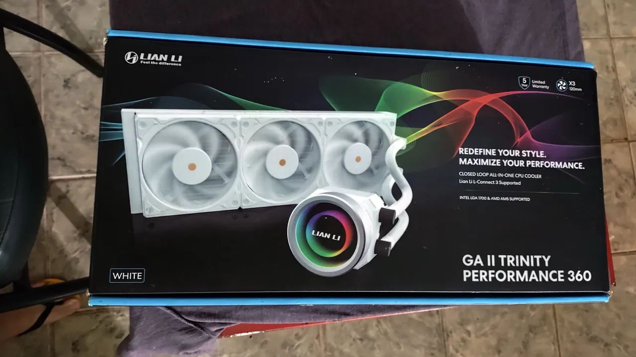 Water Cooler Lian GA Trinity performance 360mm Branco