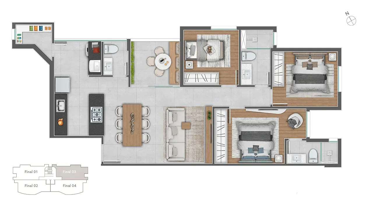 PLANTA 83m²