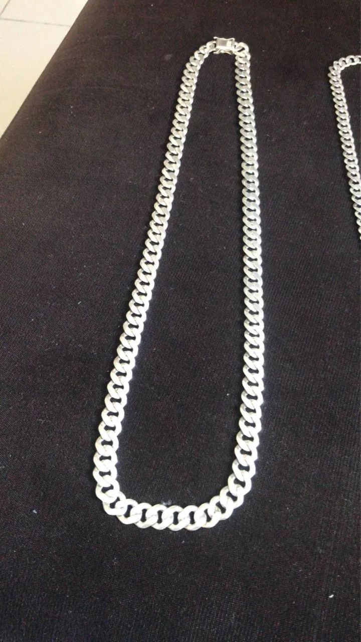Cordão de prata masculino 