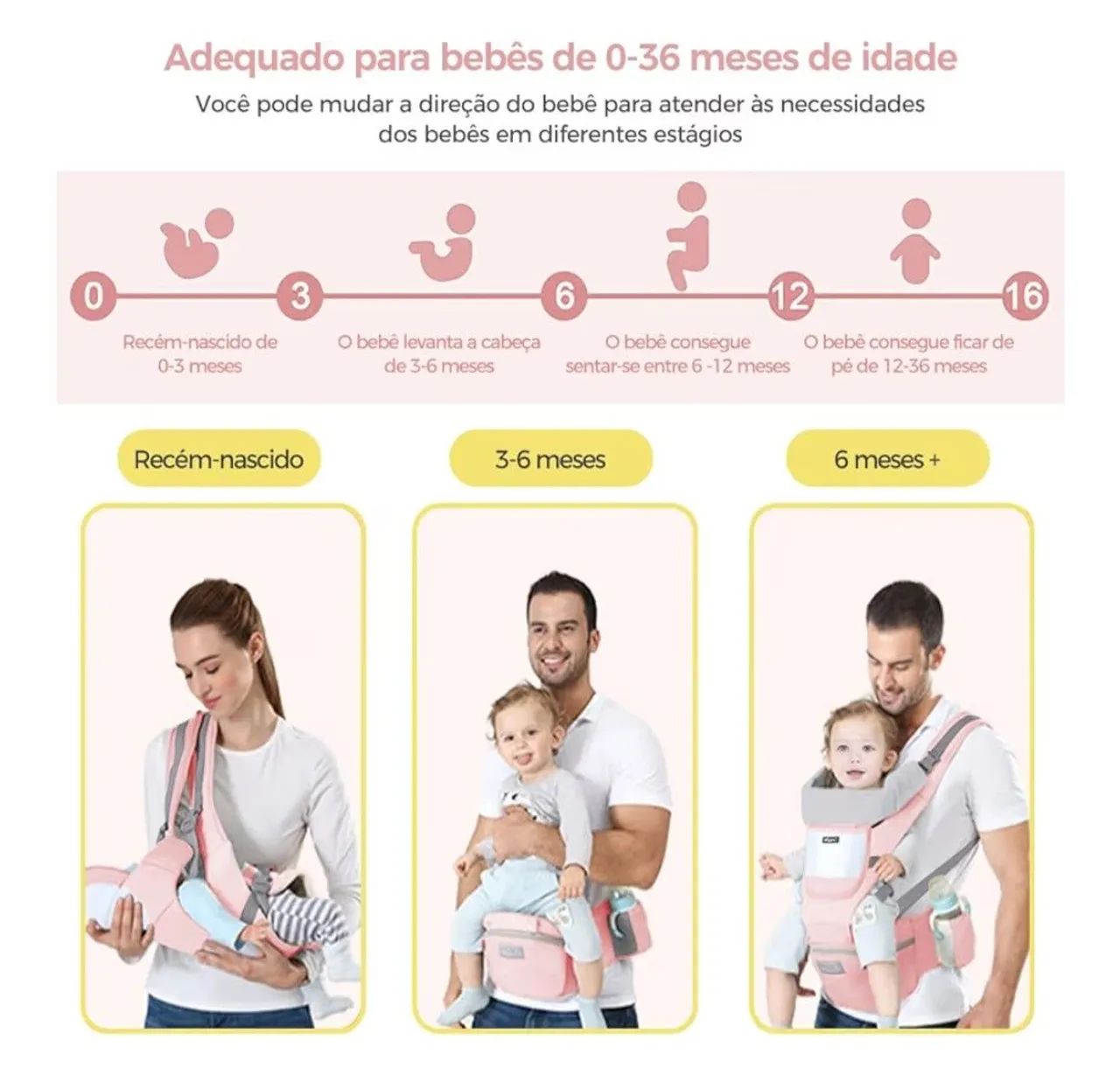 Canguru para bebê  - Foto 2