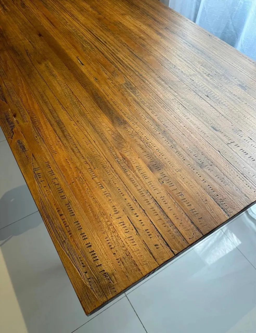Mesa de madeira maciça indiana - Foto 5