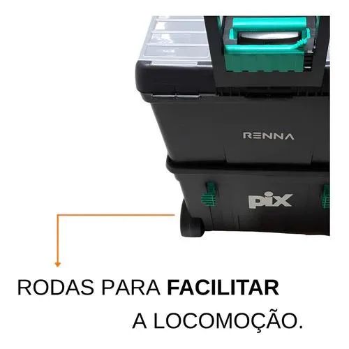 Caixa de Ferramentas Dupla Preta - Foto 4