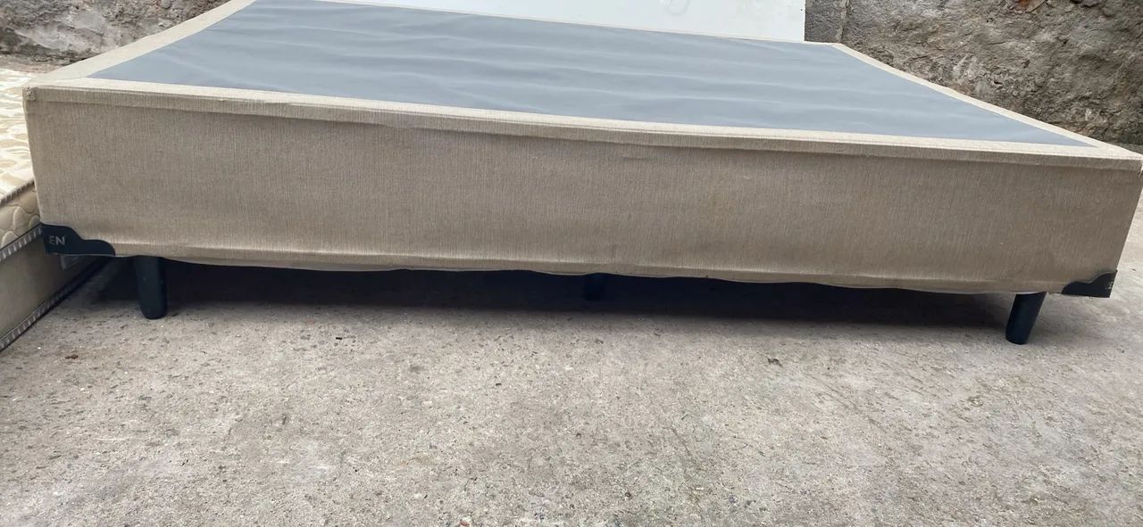 Cama Base box e Colchão Casal 