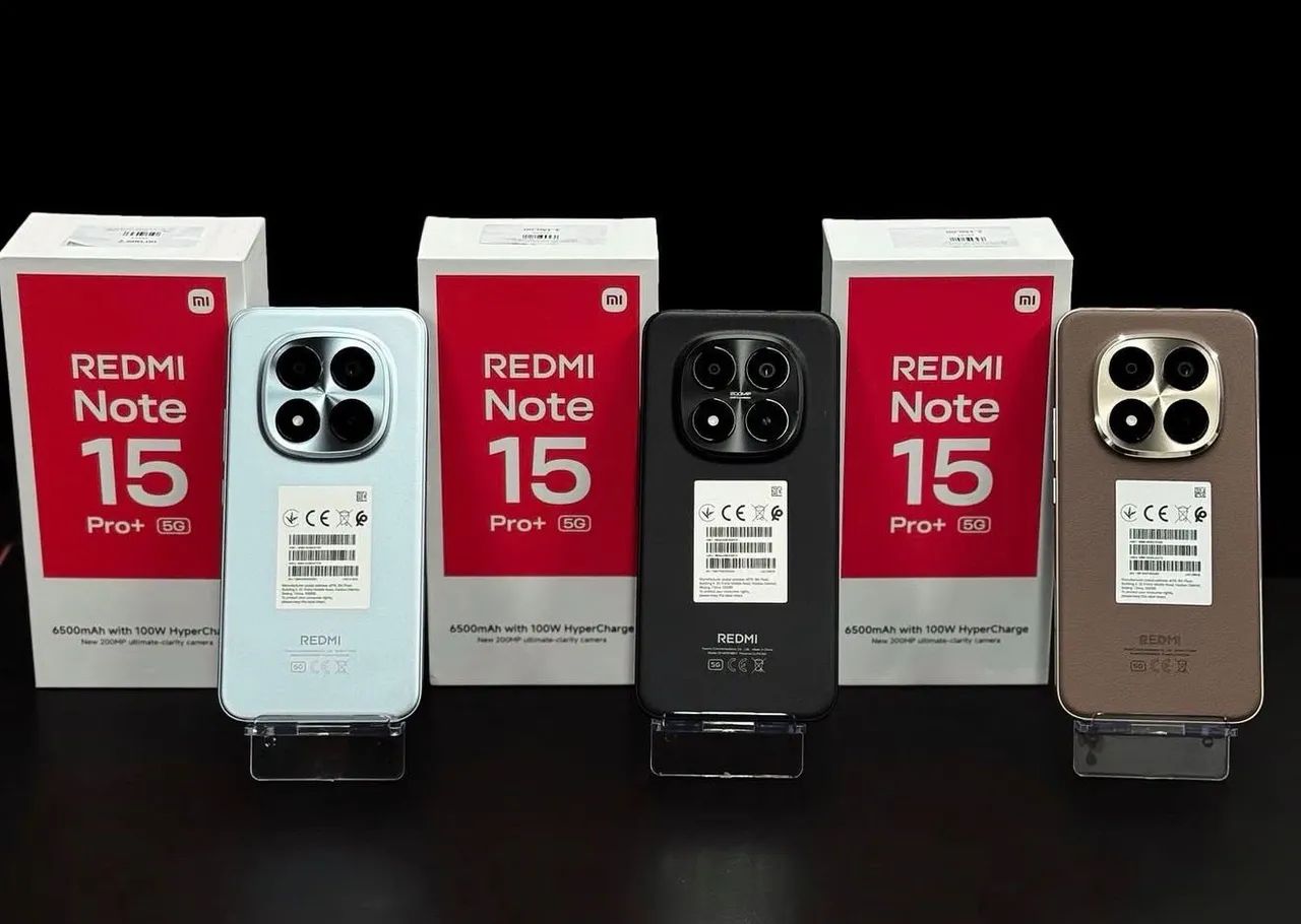 Redmi Note 15 PRO PLUS + 5G NFC 200MP Câmera 512/12 Novo
