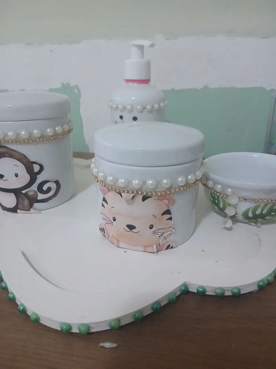 Kit de higiene em porcelana  - Foto 2