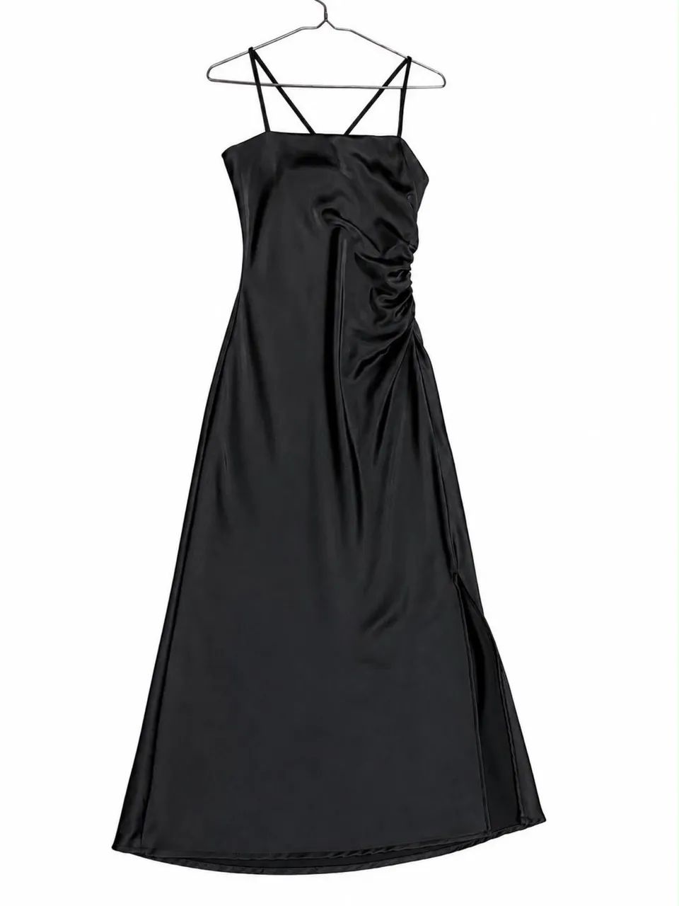 Vestido de cetim Zara 