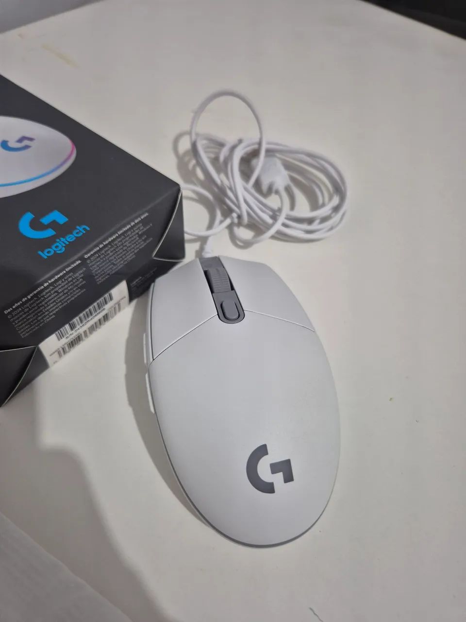 Mouse Gamer Logitech G203 LIGHTSYNC Branco - Excelente Estado! - Foto 2