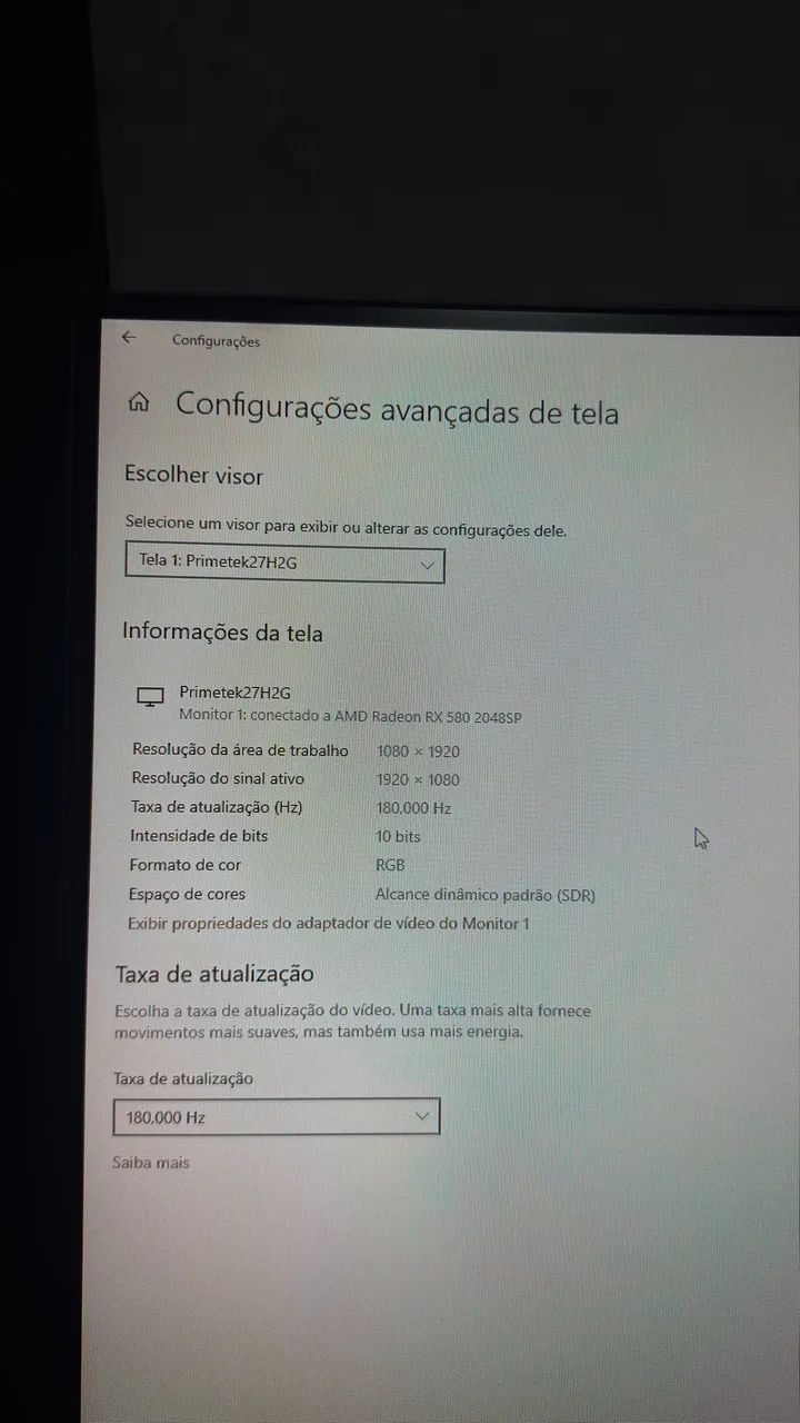 Monitor primetek  27? 180hz com 1 ms  - Foto 3