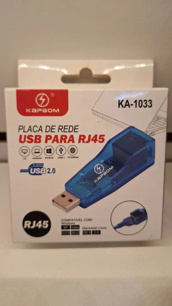 Placa de Rede USB para RJ45 - Foto 2