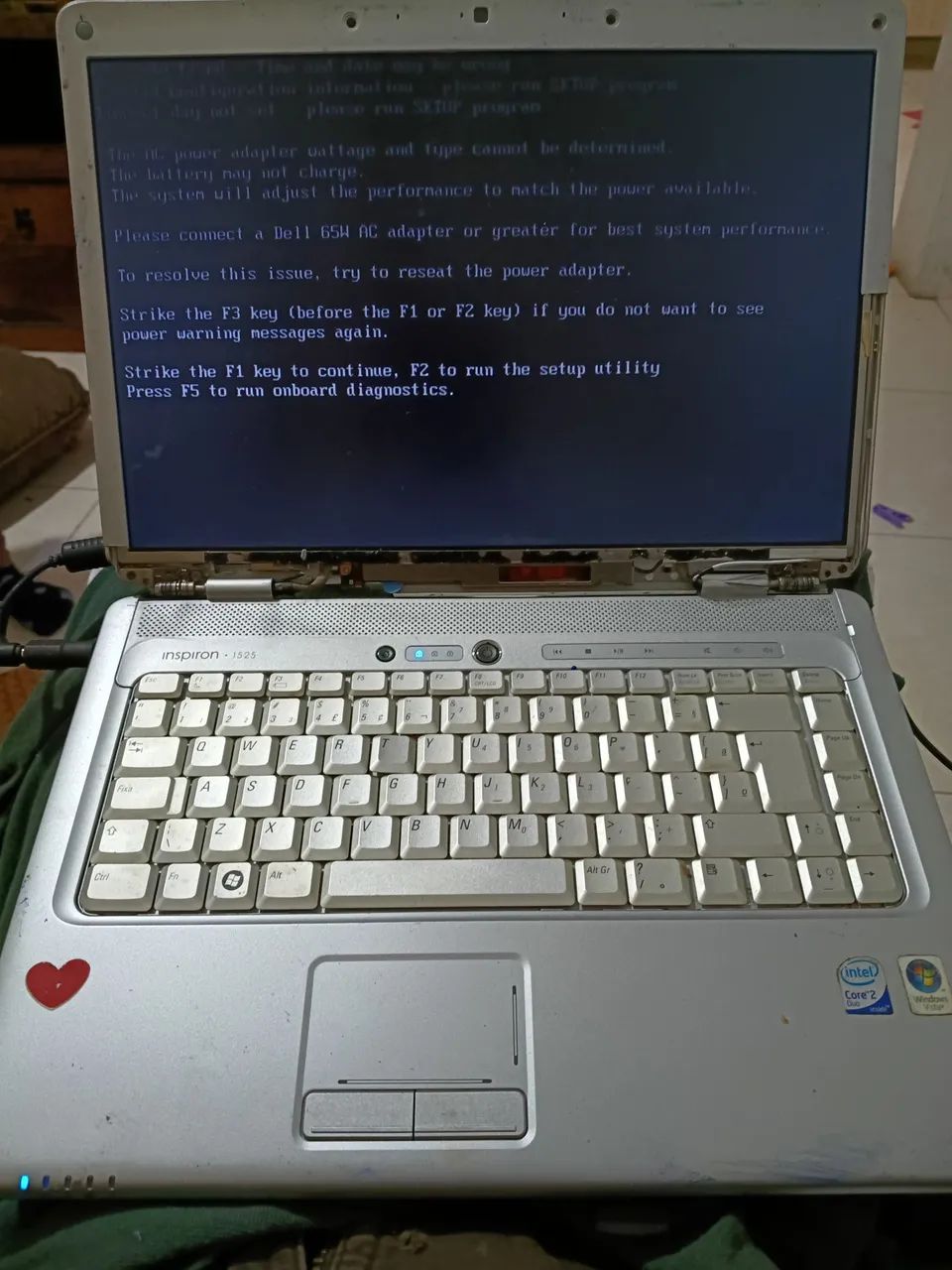 Vendo Notebook Dell Inspiron 1525 para peças/concerto 