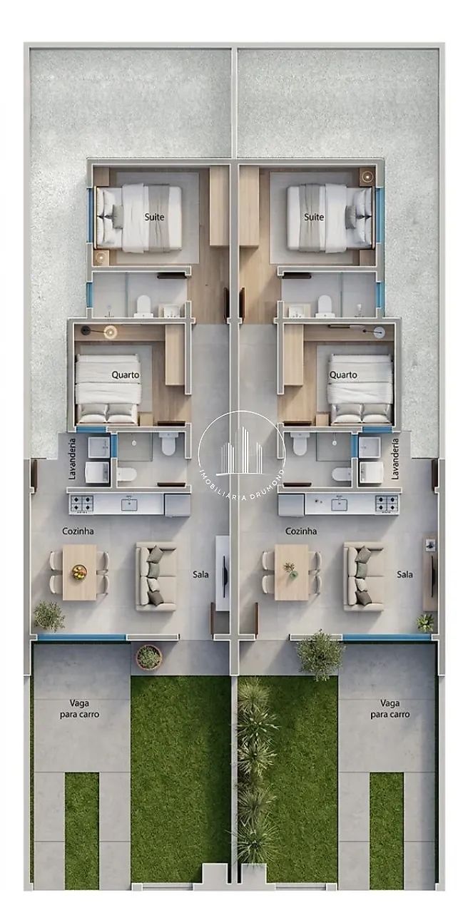 Casa geminada 2 dormitórios com suíte em Forquilhas - EST - Foto 4