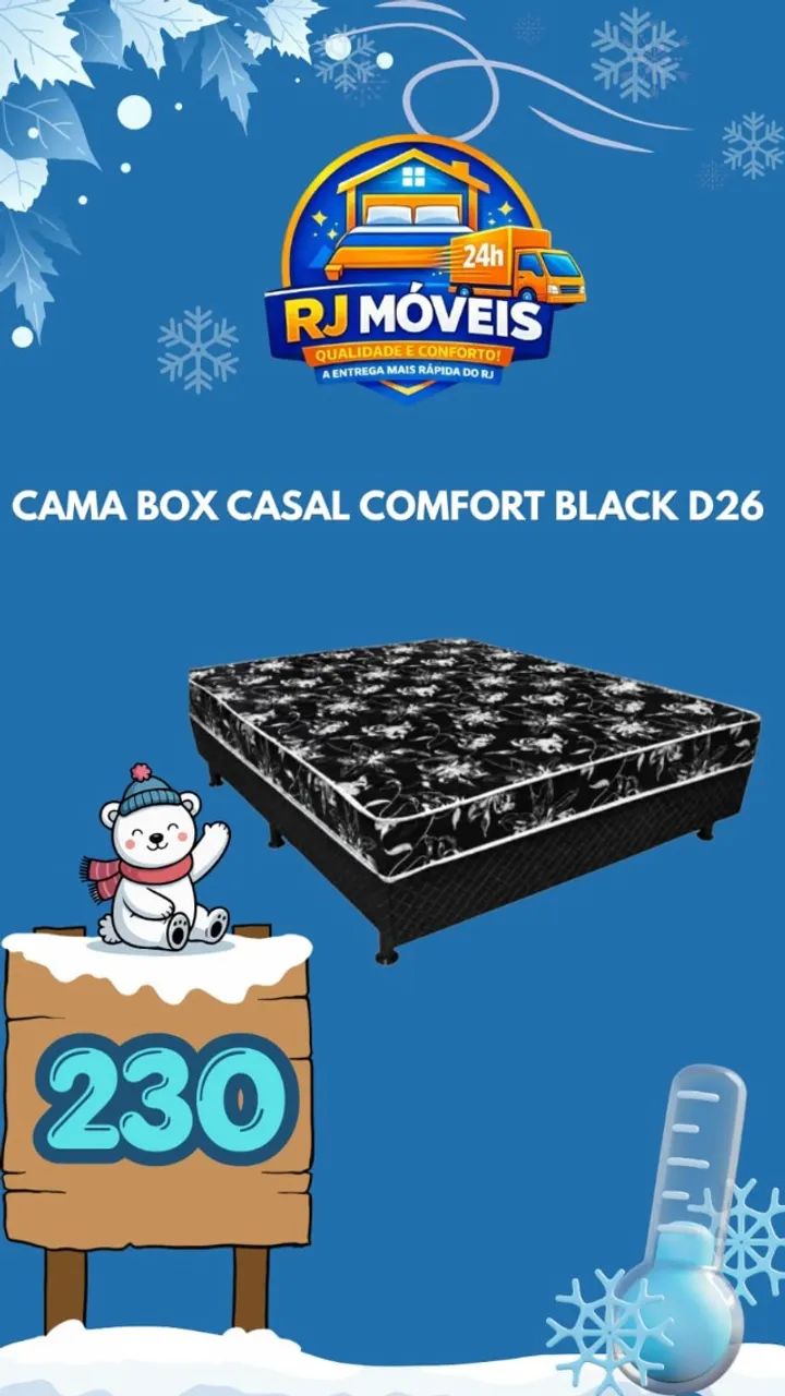 Cama box casal D26 (Pague na entrega)