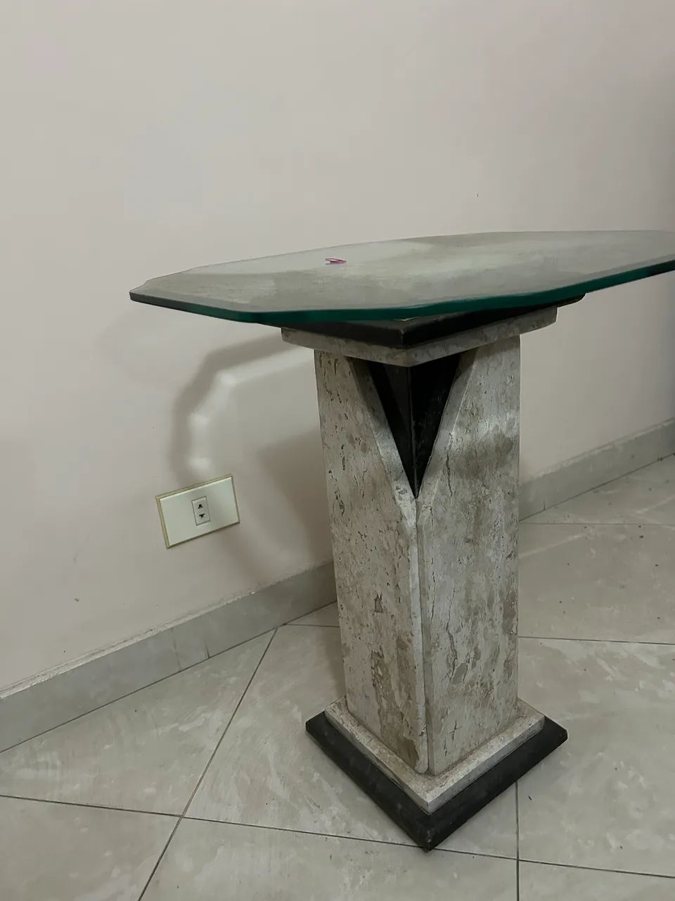 Mesa de canto em mármore Carrara - Foto 3