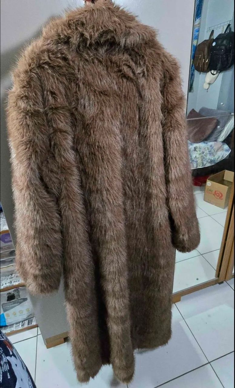 SHEIN Casaco Pele MOTF - Foto 2