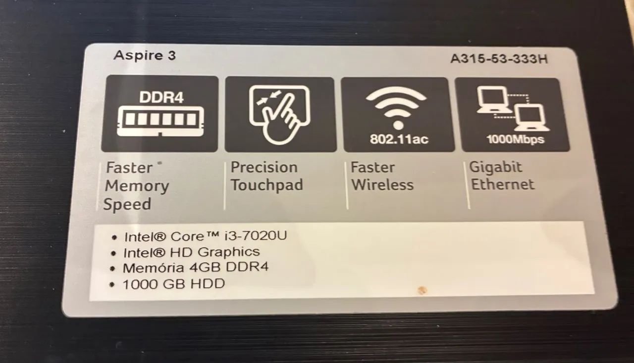 Notebook Acer Aspire 3 - i3 | 4GB RAM | HD 1TB - Foto 3