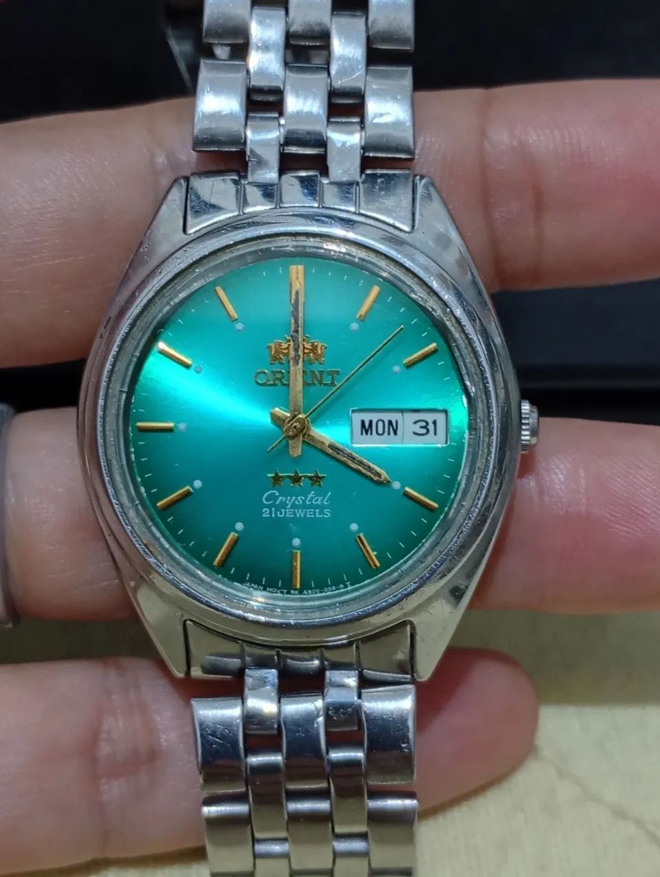 Relógio Orient Três Estrelas Crystal Verde - Foto 5