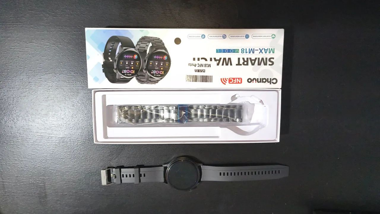 Relógio Smartwatch M18NFC Preto  - Foto 2