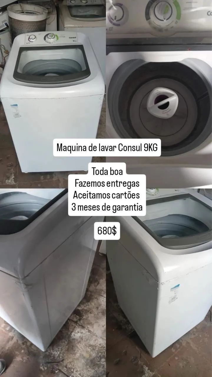 Máquina de lavar consul 9KG