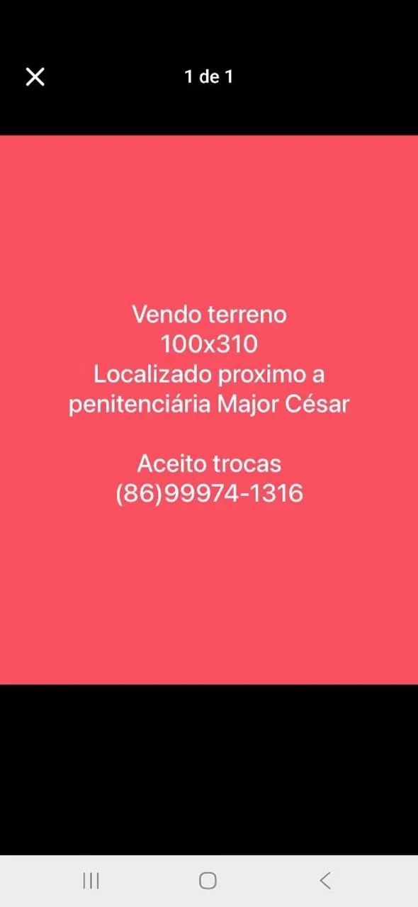 VENDO TERRENO 100X310 