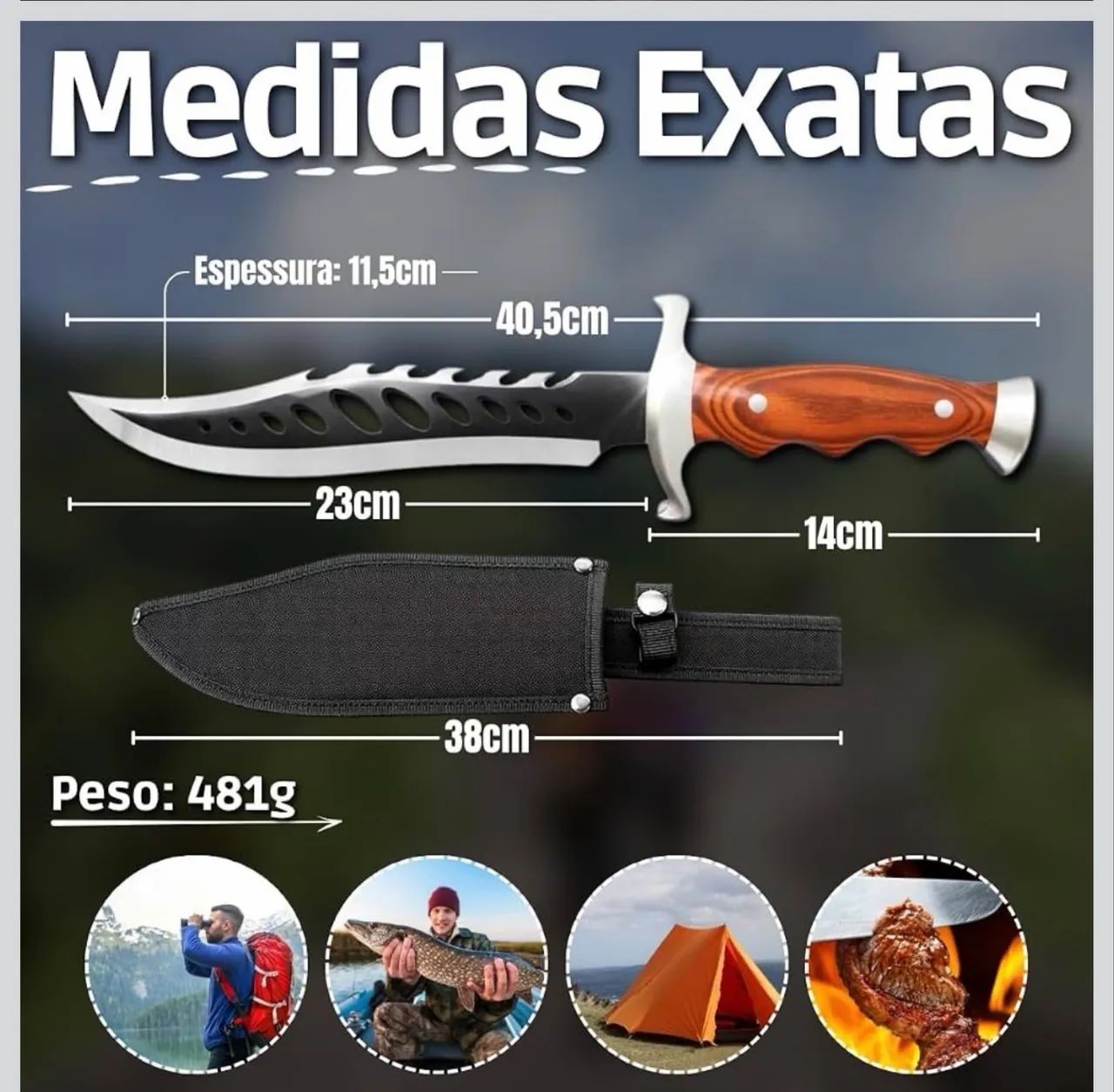 FACA TOP PARA CHURRASCO - Foto 4