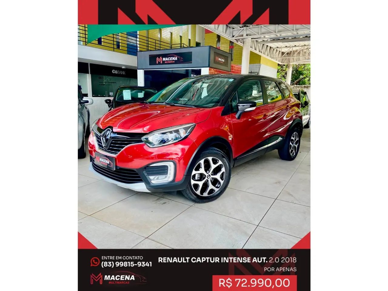 Renault Captur Intense 2.0 16V Flex 5P Aut. 2018