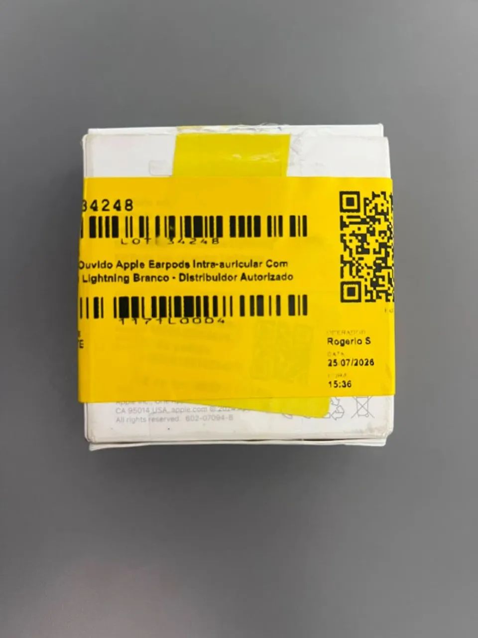 EarPods Apple Lightning Connector - Original - Caixa Completa - Nunca Usado - Foto 3