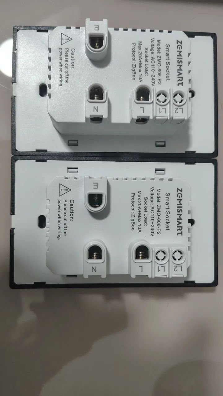 Tomadas duplas zemismart 10A e 20A zigbee - Foto 4