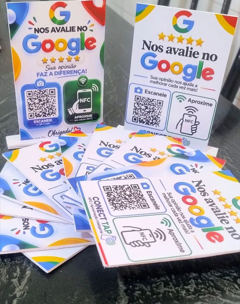 Placa de avaliação Google