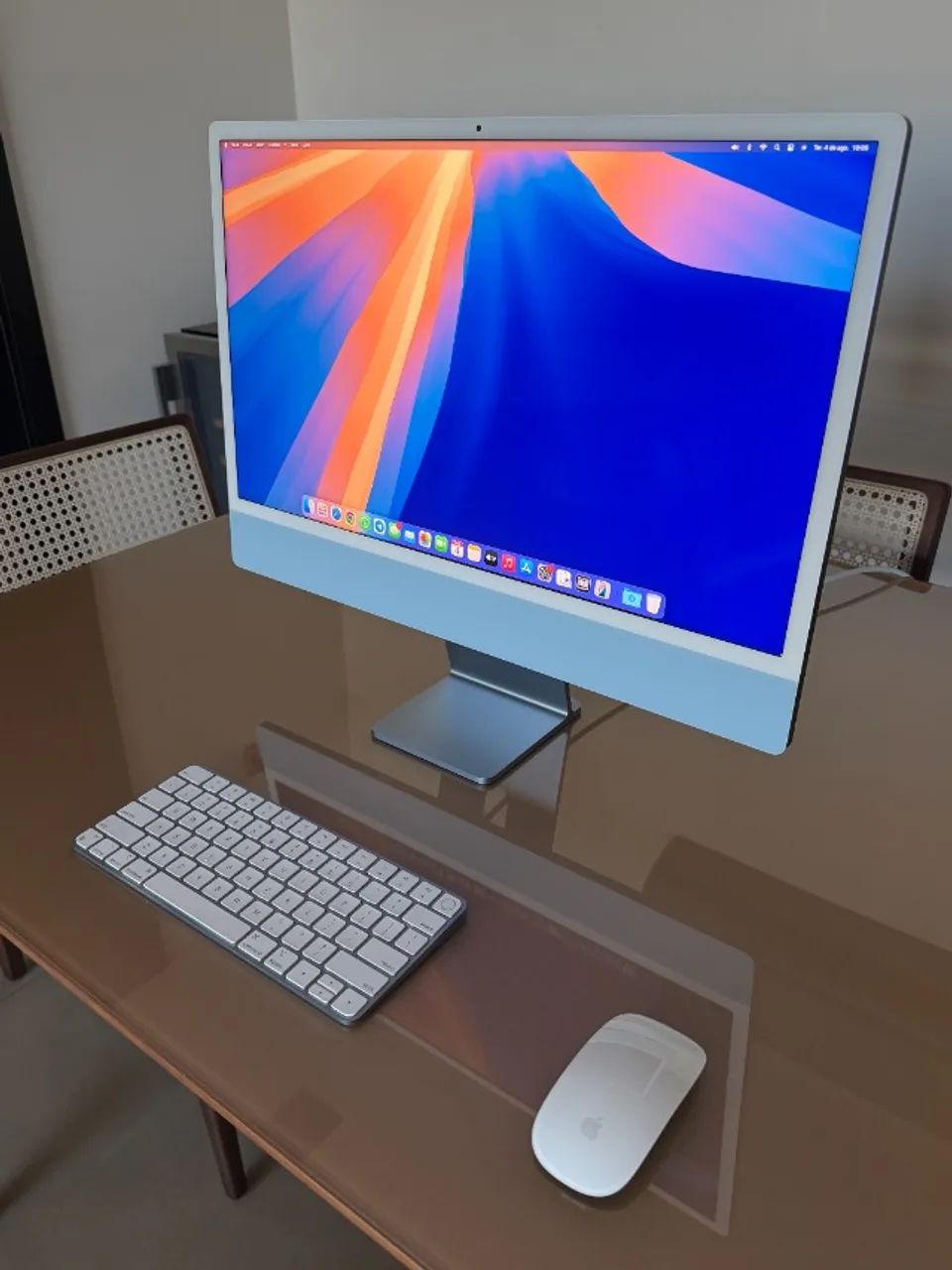 Apple iMac M1 (Azul) 8GB Ram + 512GB SSD + 4 portas USB