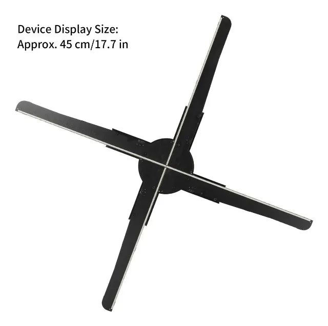 Projetor holográfico WiFi LED 3D de 45 cm - Foto 3