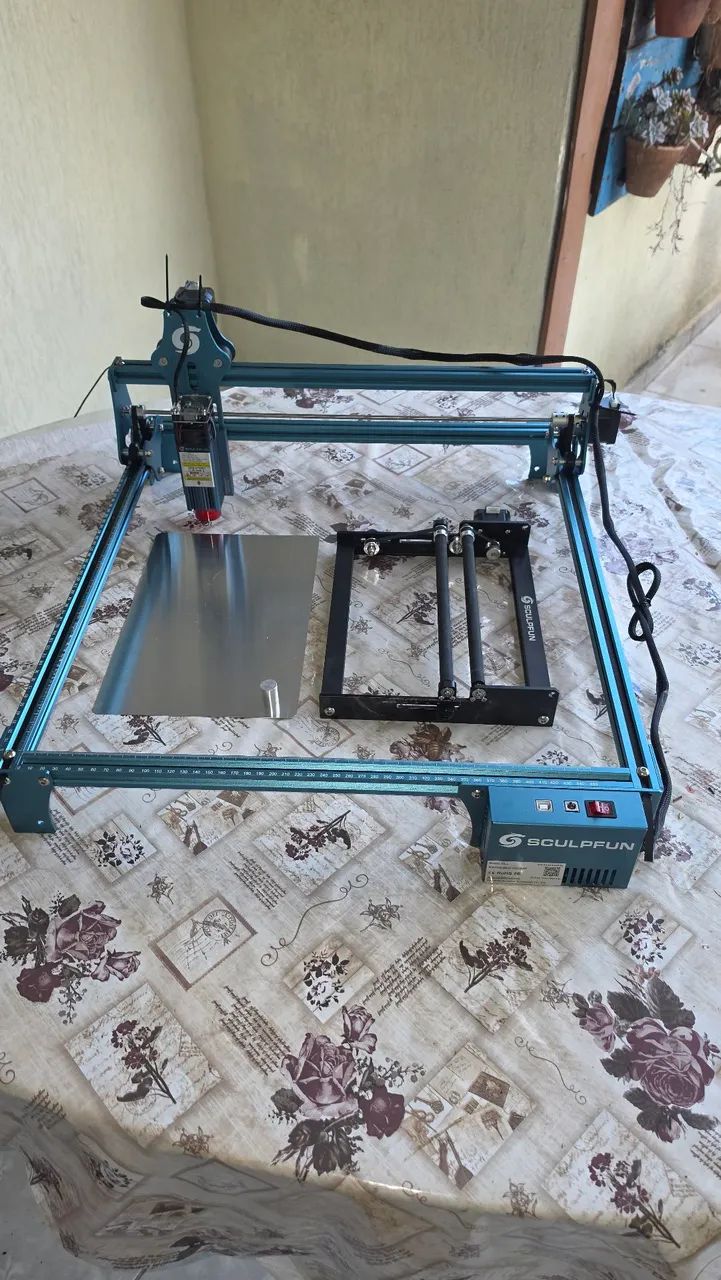 Maquina corte e gravação laser Sculpfun S9 com rolo rotativo - Foto 4
