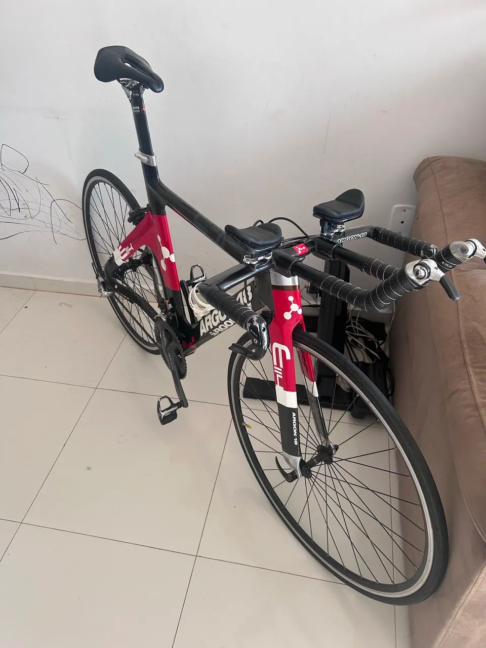 Bicicleta Triathlon / TT Argon 18 E-114 Carbono - Foto 5