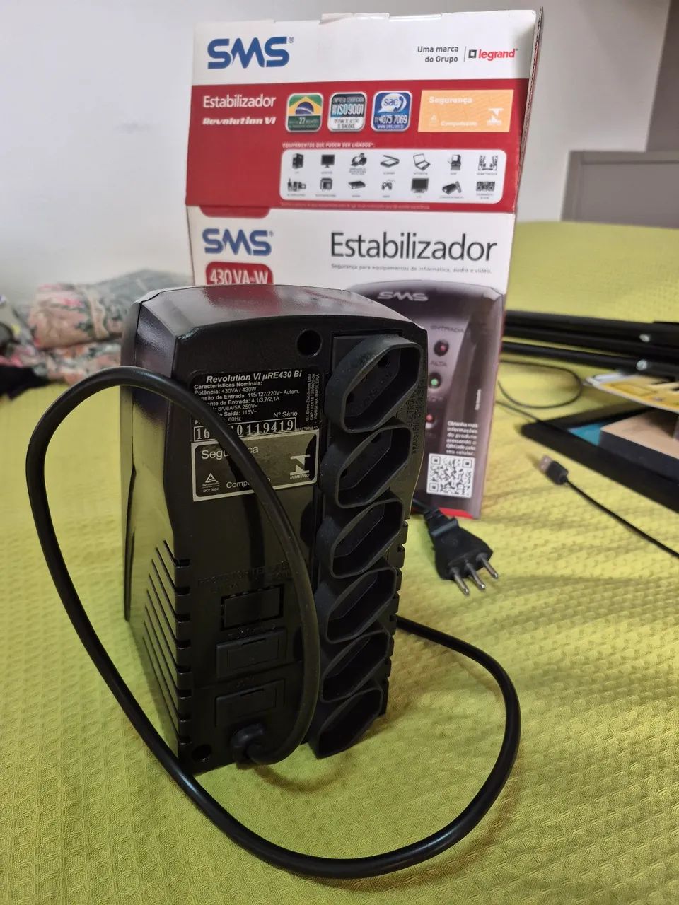 Estabilizador SMS bivolt para 6 tomadas - Foto 3
