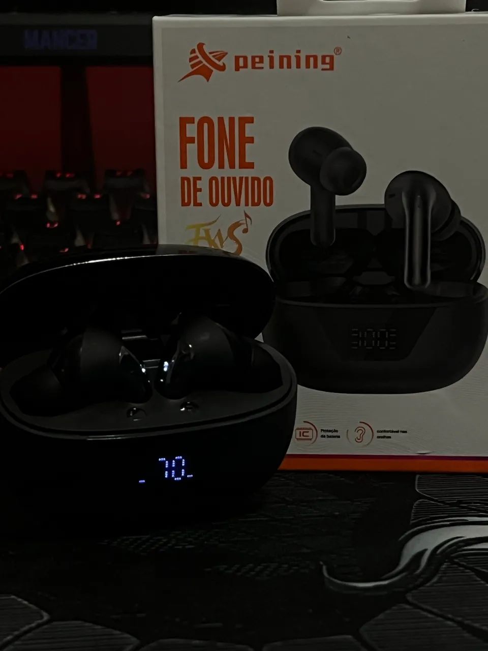 Fone Bluetooth Longa Duração Bateria - Peining - Foto 3