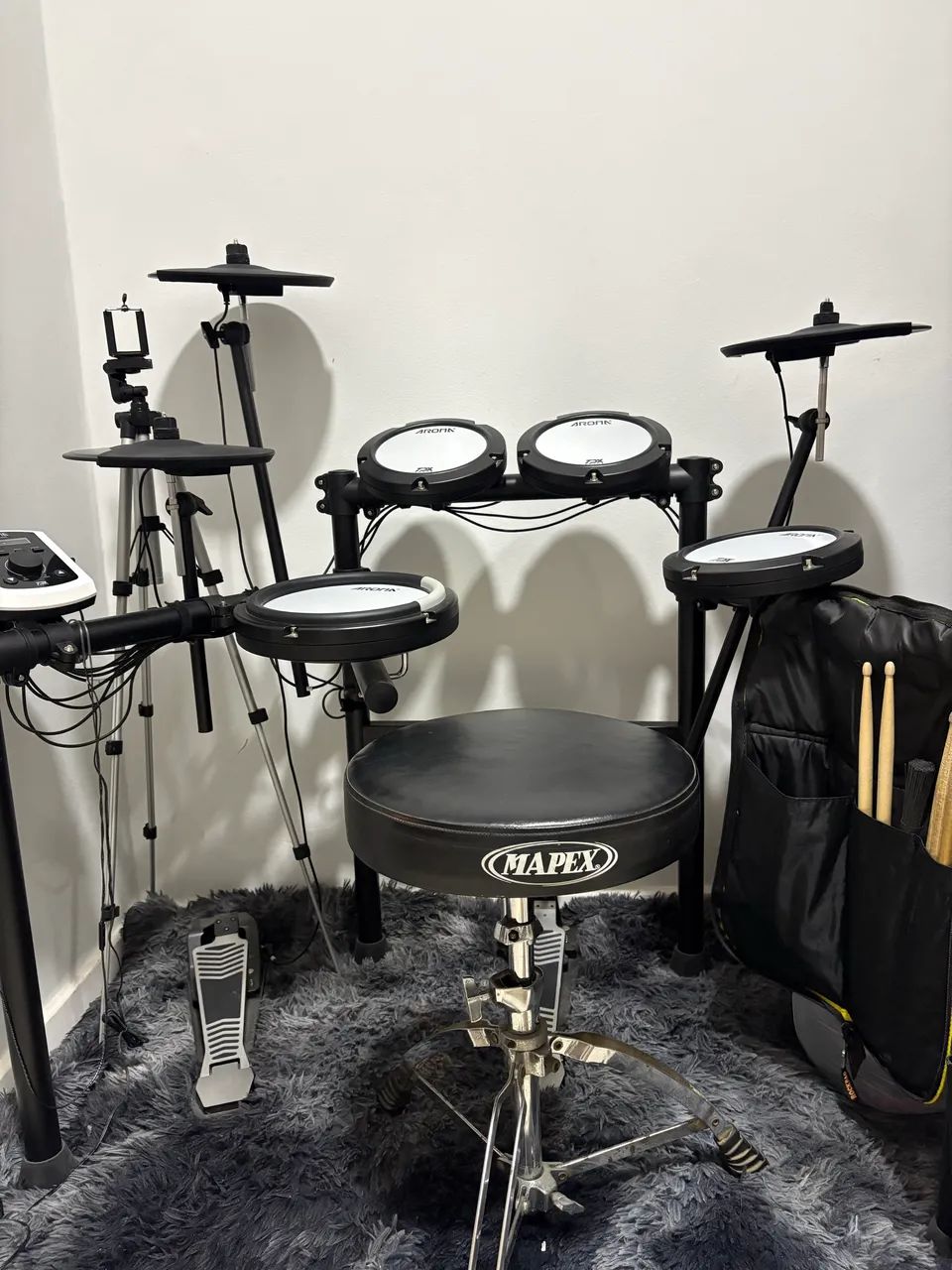 Bateria Eletrônica Aroma TDX-22 II - Completa com Banco e Fone de Ouvido - Foto 3