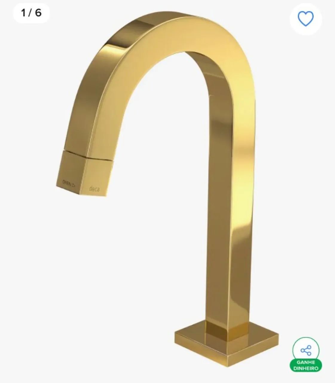 Torneira de Mesa Bica Baixa para Lavatório Gold - Marca Deca  - Foto 2