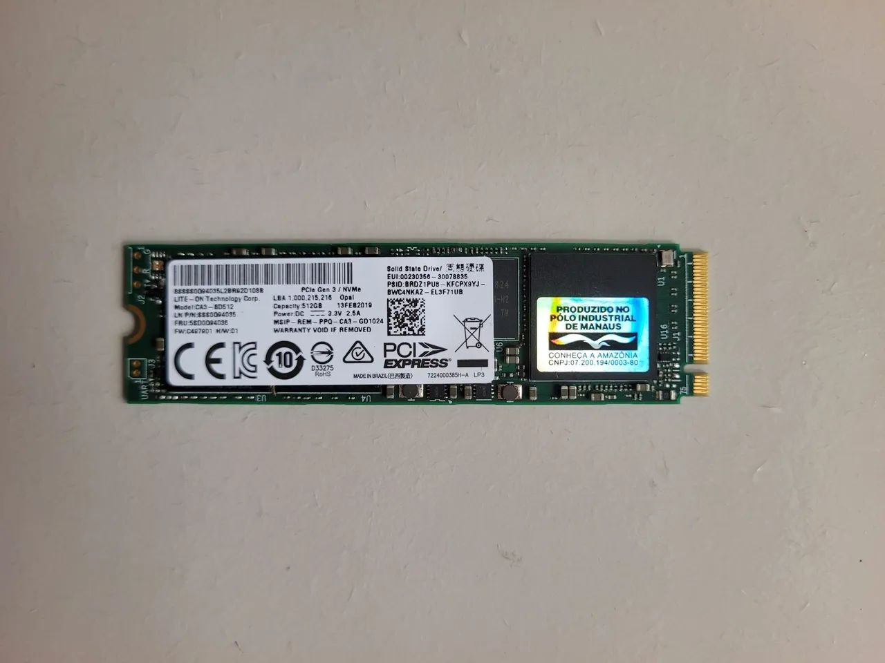 SSD 512GB NVME 