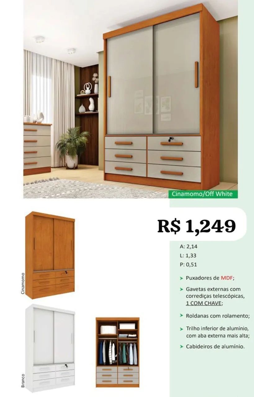 Guarda Roupa Lince 