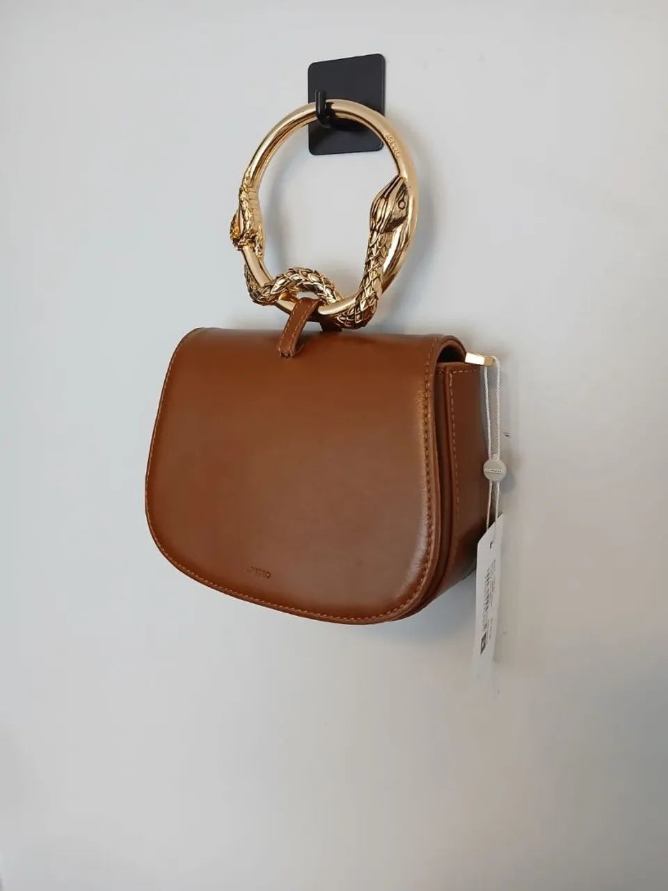 Bolsa arezzo couro legítimo caramelo - Foto 2