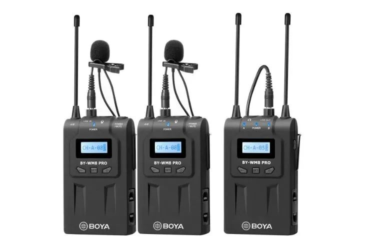 Microfone Sem Fio de Lapela Duplo BOYA BY-WM8 Pro-K2<br><br><br> - Foto 3