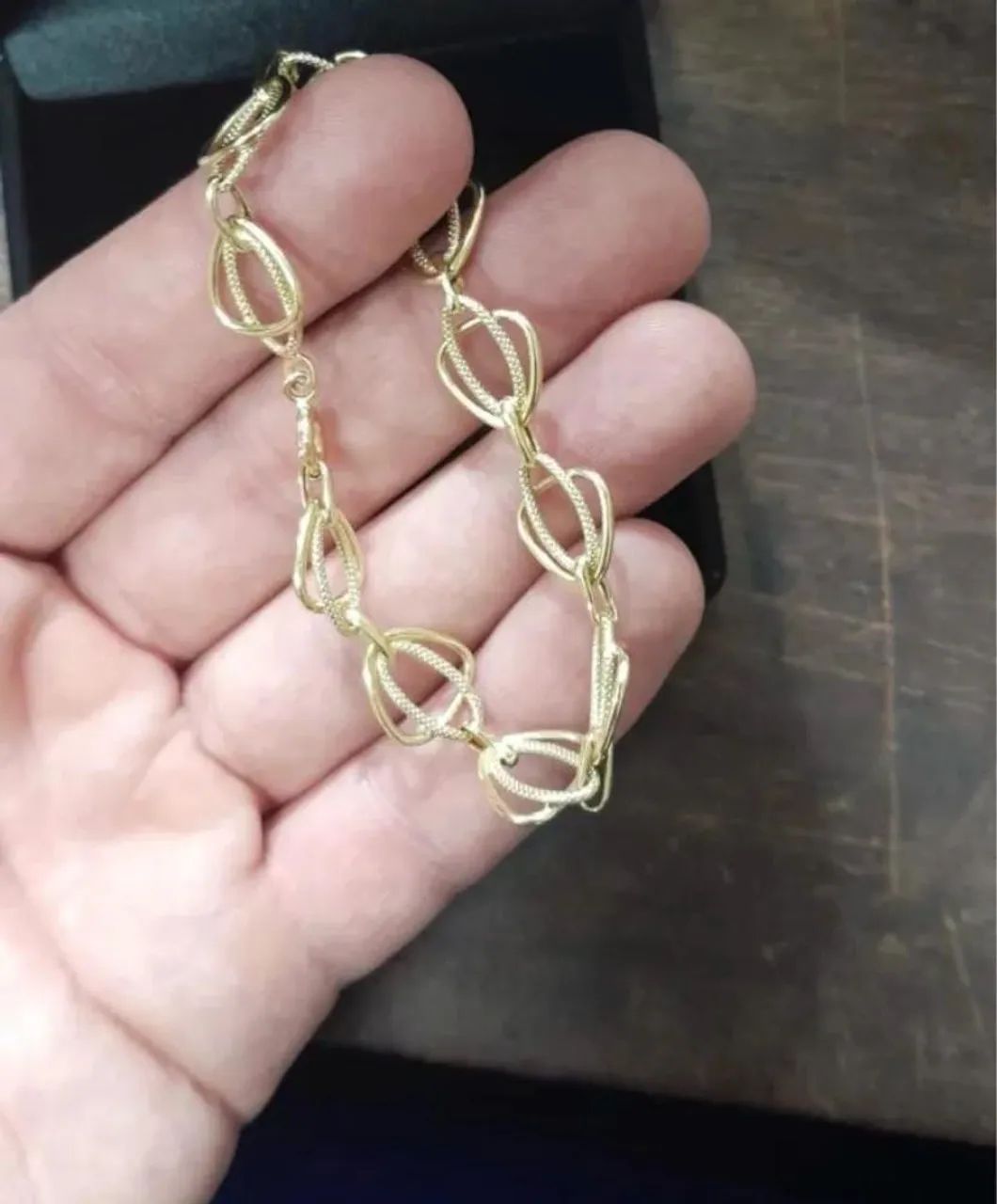 Corrente em elos ouro 18 k