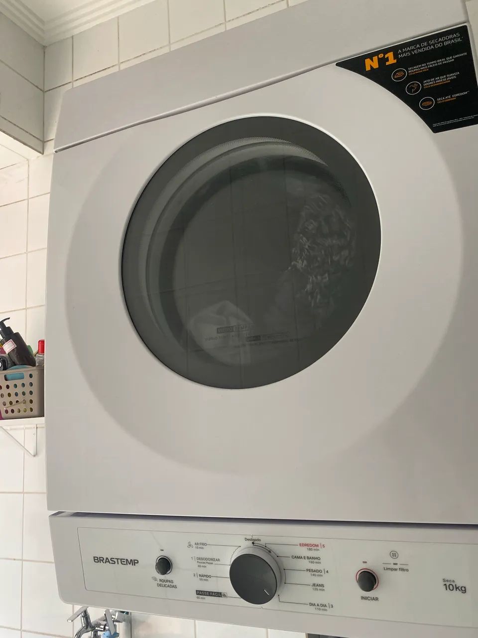 Vendo Secadora de roupas Brastemp suspensa 10kg - Foto 5