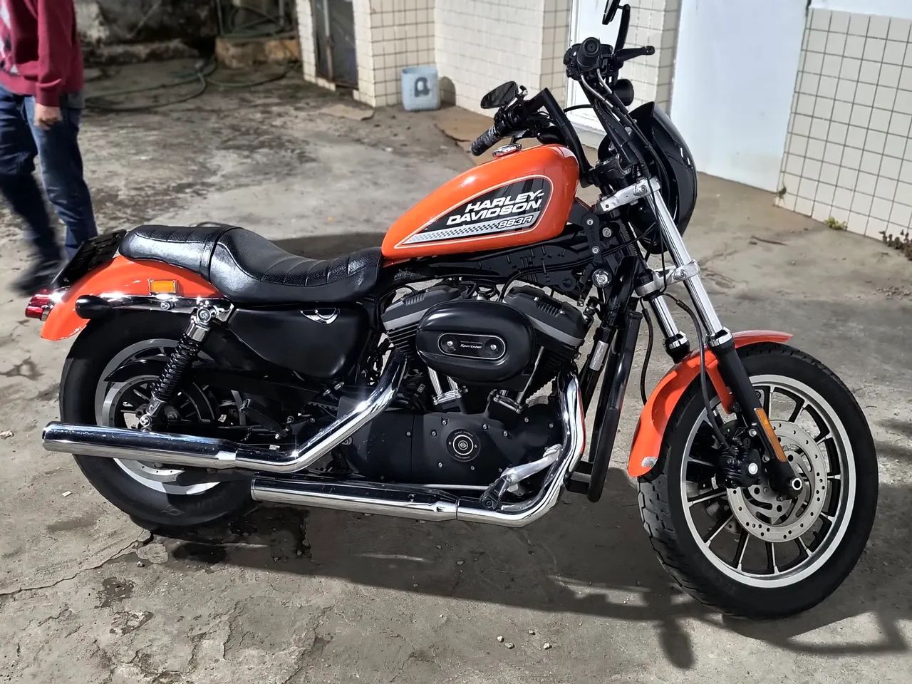 Harley Davidson 883r Laranja - Foto 4