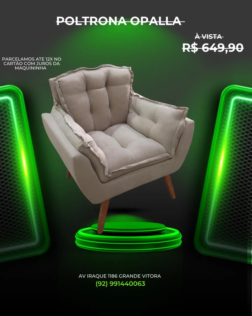 Poltrona super confortável a pronta entrega 