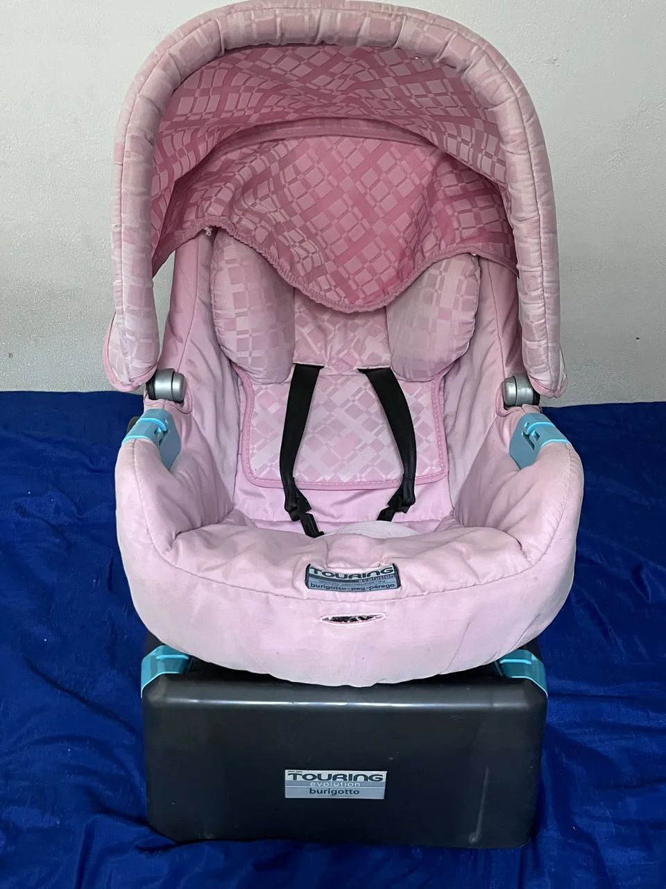 Bebê conforto cor rosa  , com. Base - Foto 3