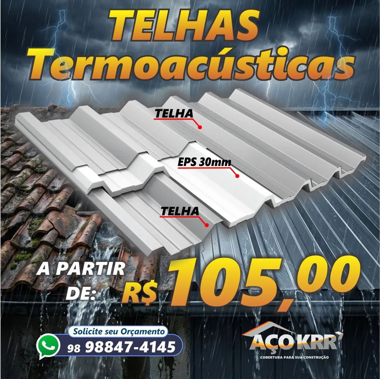 Telhas TERMOACÚSTICAS  - Foto 2