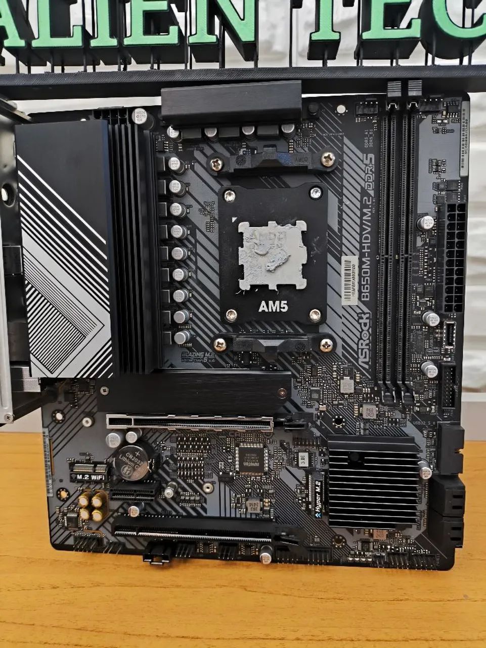 Kit upgrade Ryzen 5 7600 + Placa mãe B650m + 32gb ram 6000mhz ddr5 Ac cartão de crédito  - Foto 2
