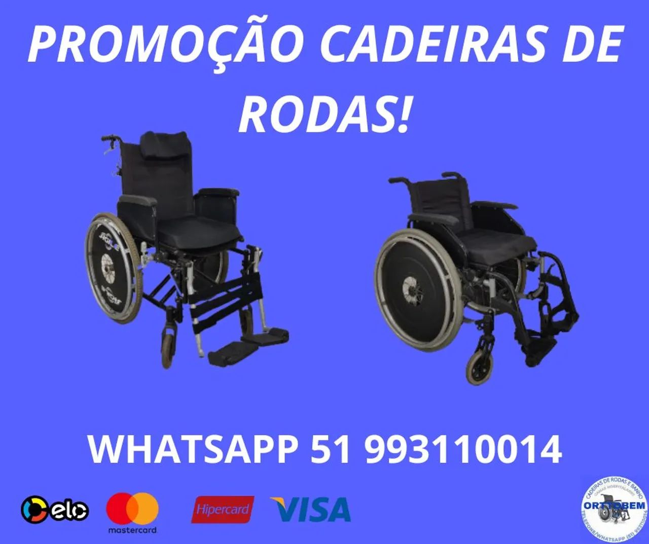 Cadeira de Rodas Diversas - Consulte Modelos - Parcelamos e Entregamos 