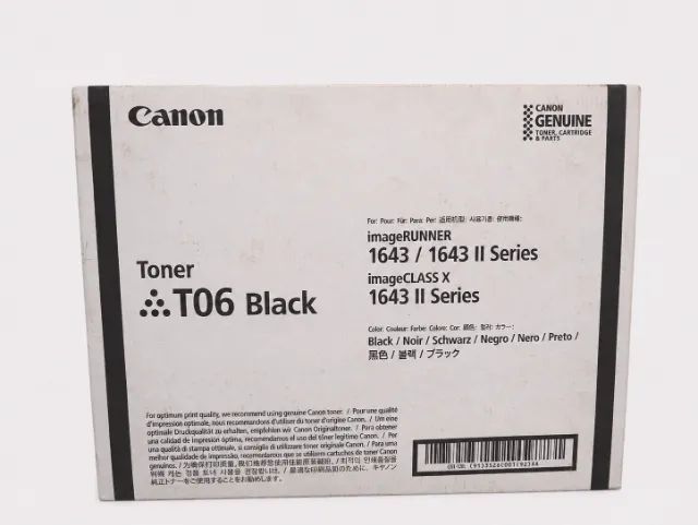 Toner Canon T06 Black ORIGINAL - Lacrado - imageRUNNER 1643 / imageCLASS X 1643 II - Rendi