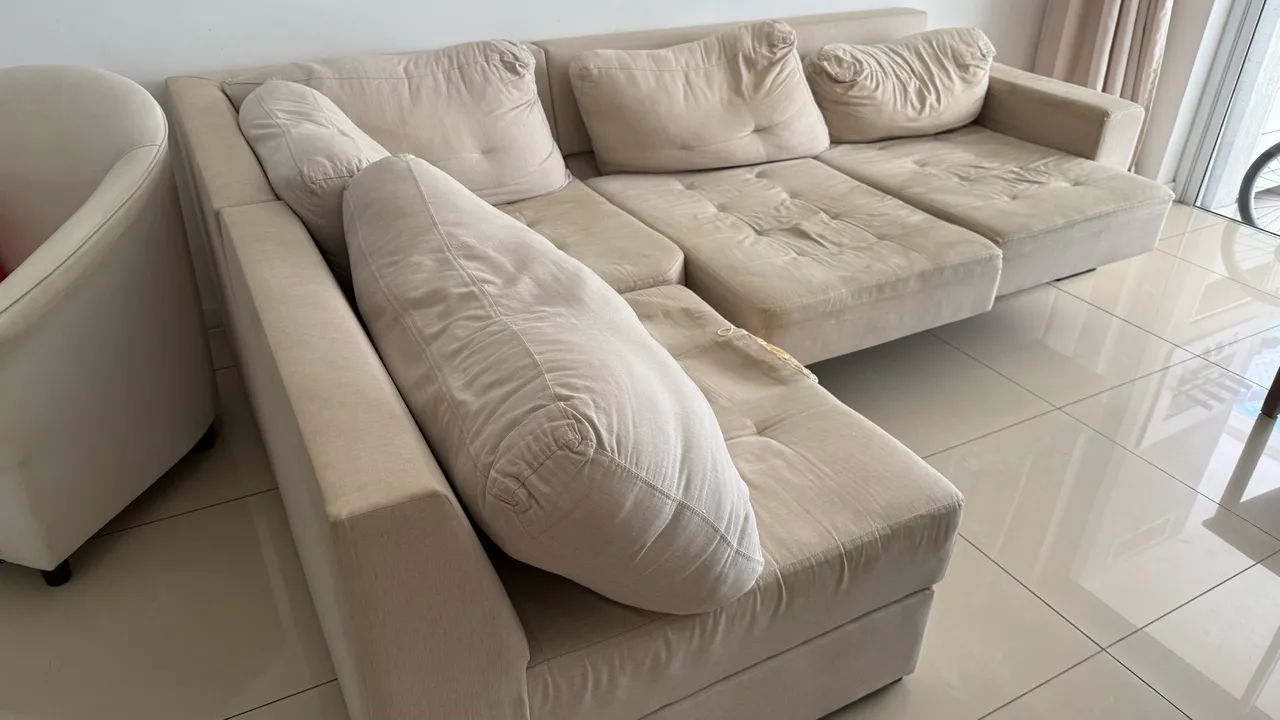 Lindo sofá de canto 5 lugares - Foto 3
